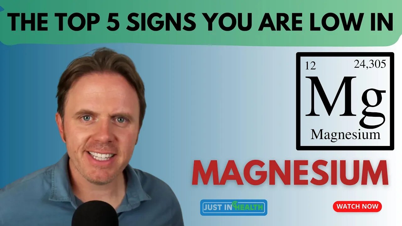 The Top 5 Signs You Are Low In Magnesium?