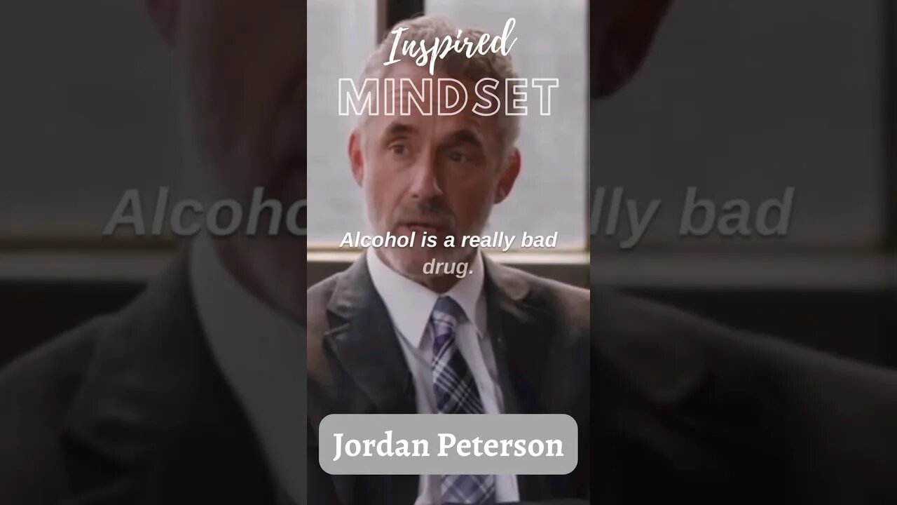 ALCOHOL is a BAD DRUG #shorts #jordanpeterson #motivation #inspiration #education