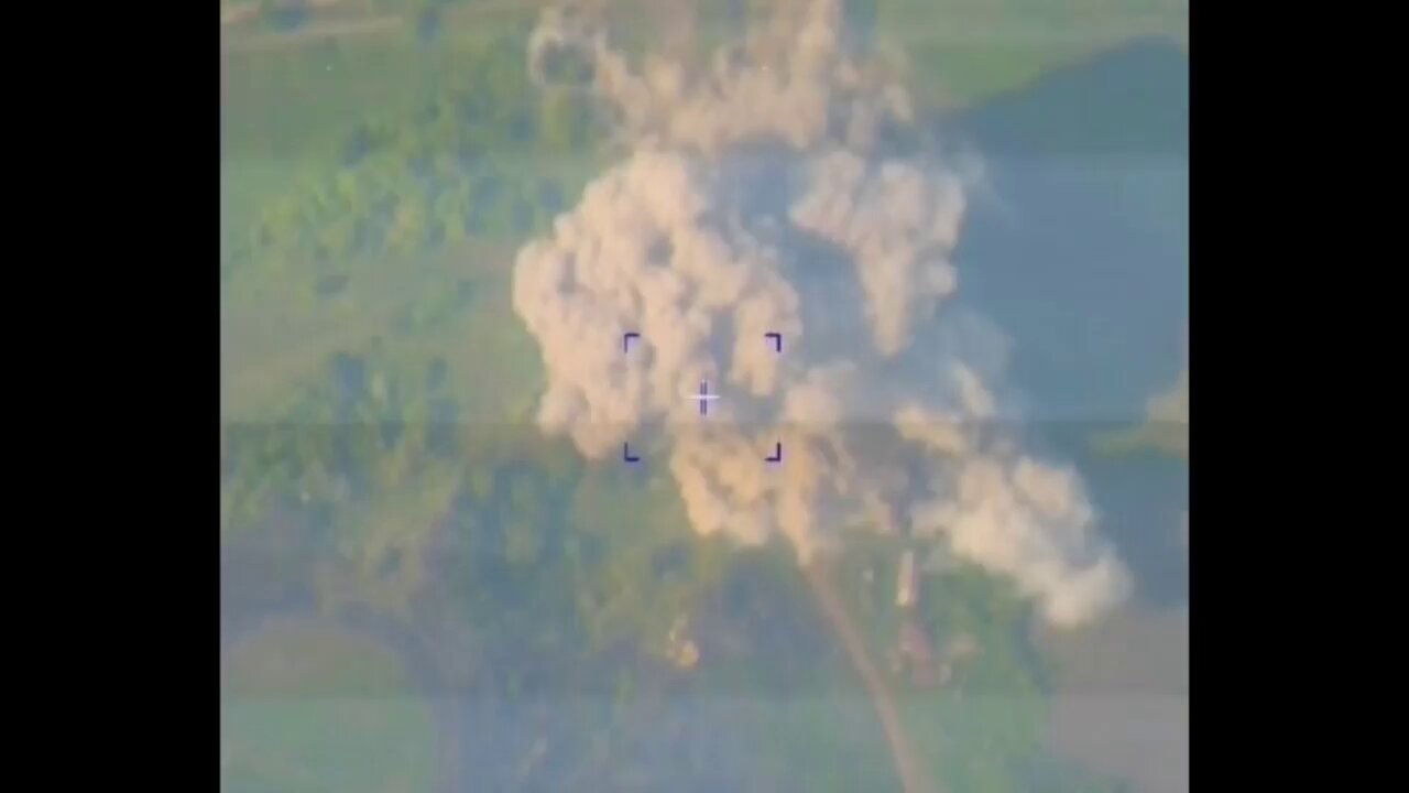 Russian Iskander missile complex takes out a command and observation post of Ukrainian forces near the village of Petrovskoye