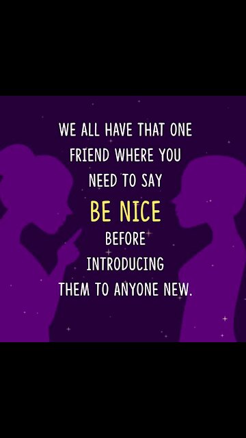 Be nice [GMG Originals]