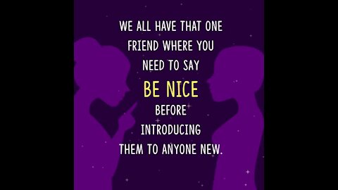 Be nice [GMG Originals]