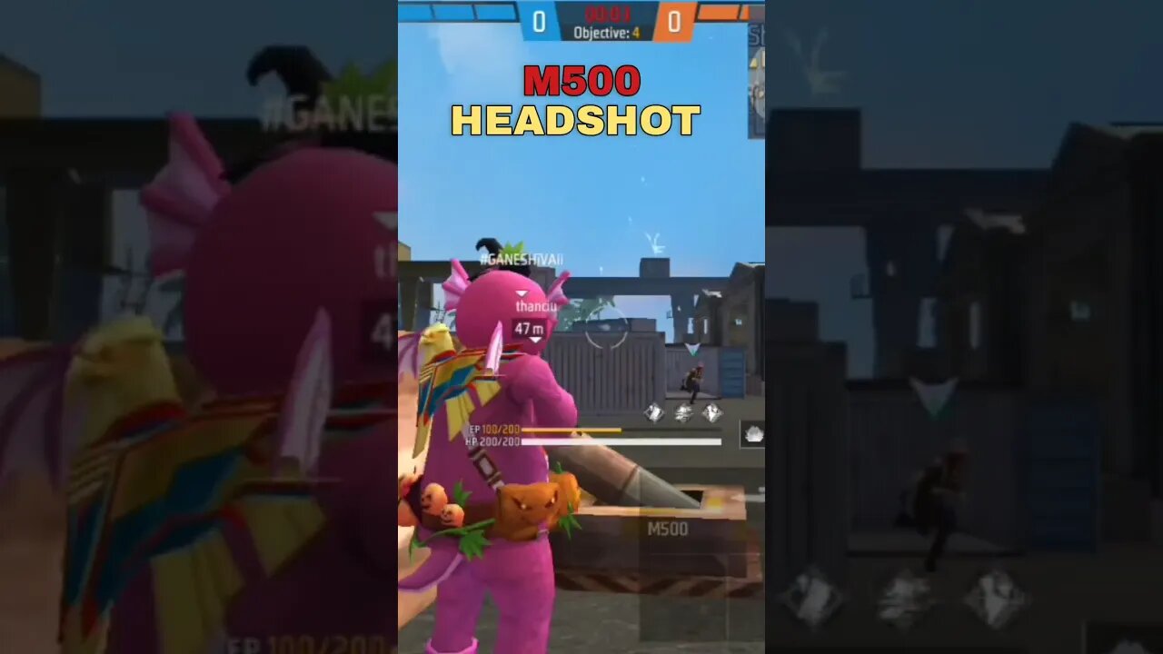 M500 মারাত্মক হেডশট সবাই দেখো।#shorts #firefild100