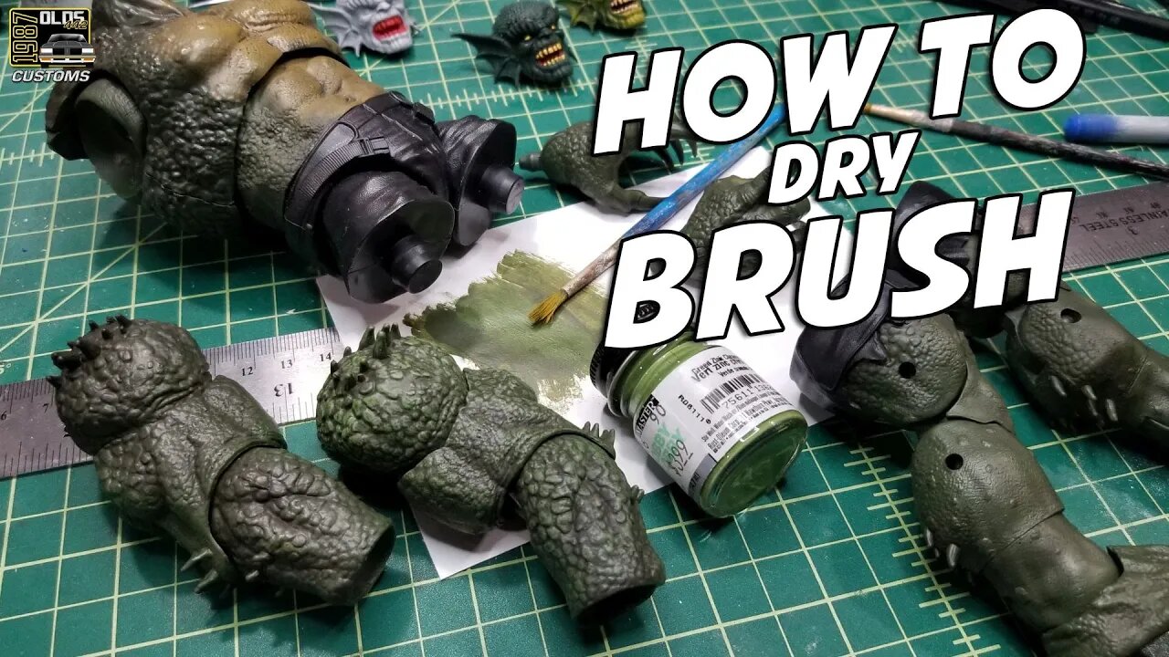 Customizing Action Figures - How to apply Dry Brushing - Painting Techniques