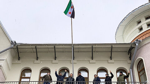 Opposition flag raised at Syrian embassy in Moscow