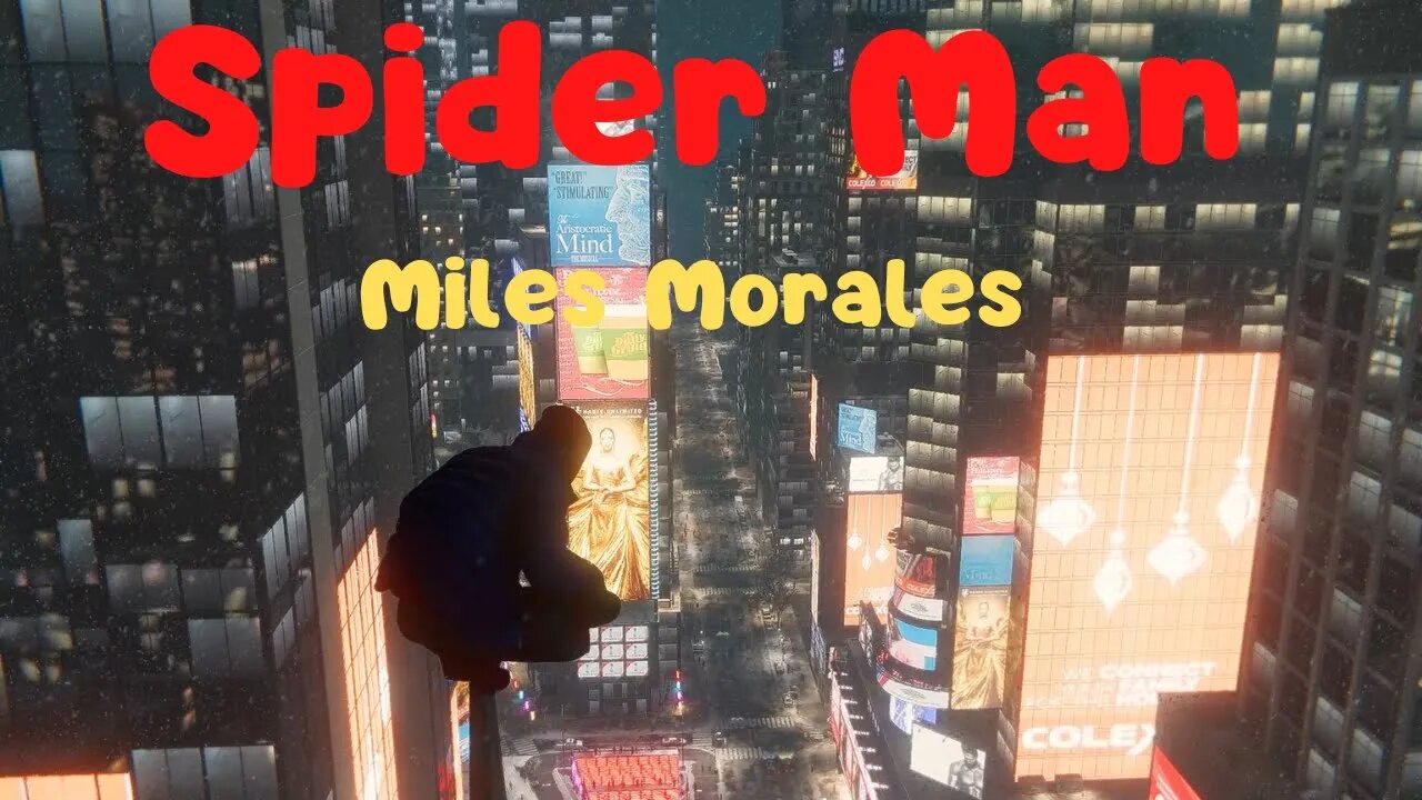 Spider-Man MM - Snowy City Web Swinging Ambiance (city sounds, wind, Swinging, walking, Parkour)