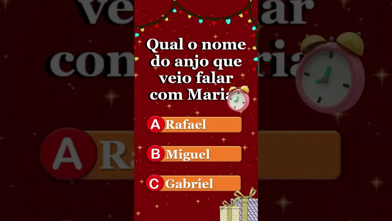 Qual o nome do anjo que veio falar com Maria? #shorts #perguntaserespostas #biblia