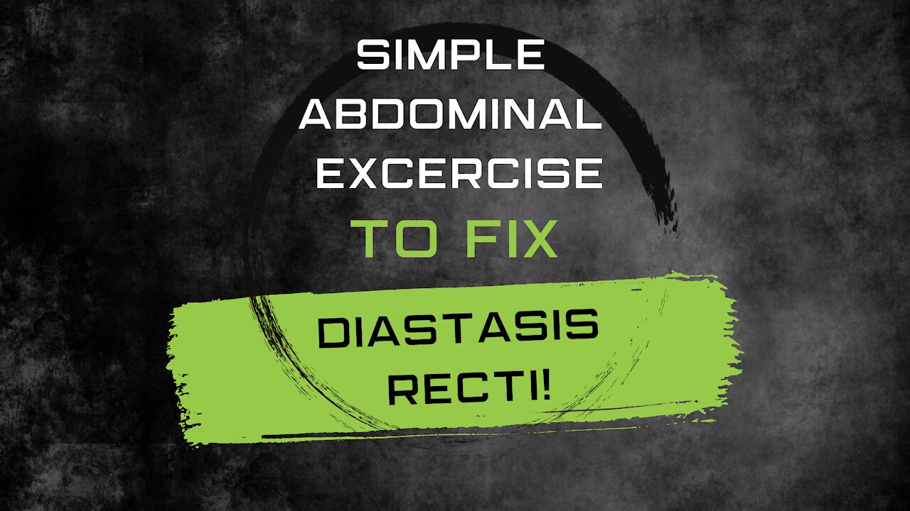 The Simple AB Exercise for Diastasis Recti!