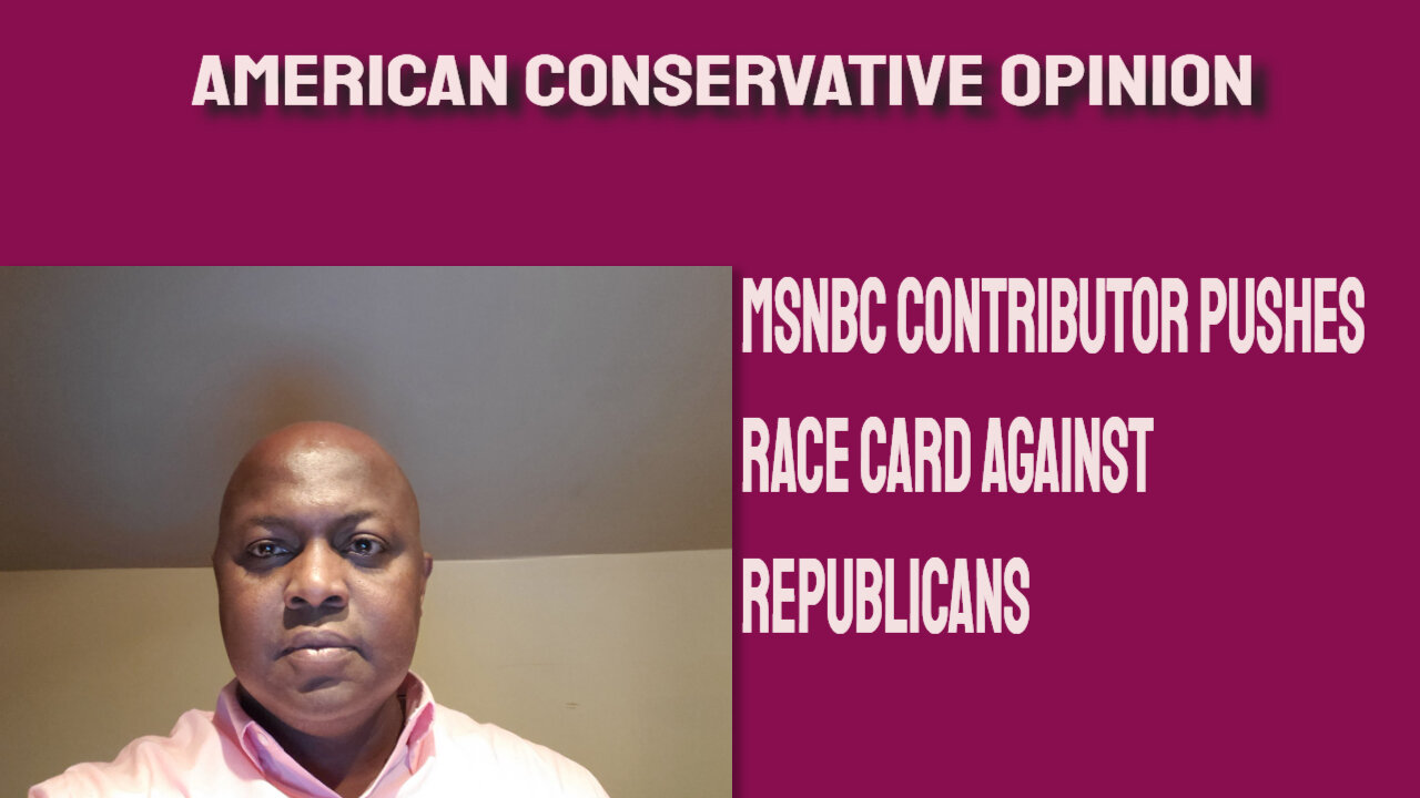 MSNBC contributor Eddie Glaude pushes race card against the Republicans