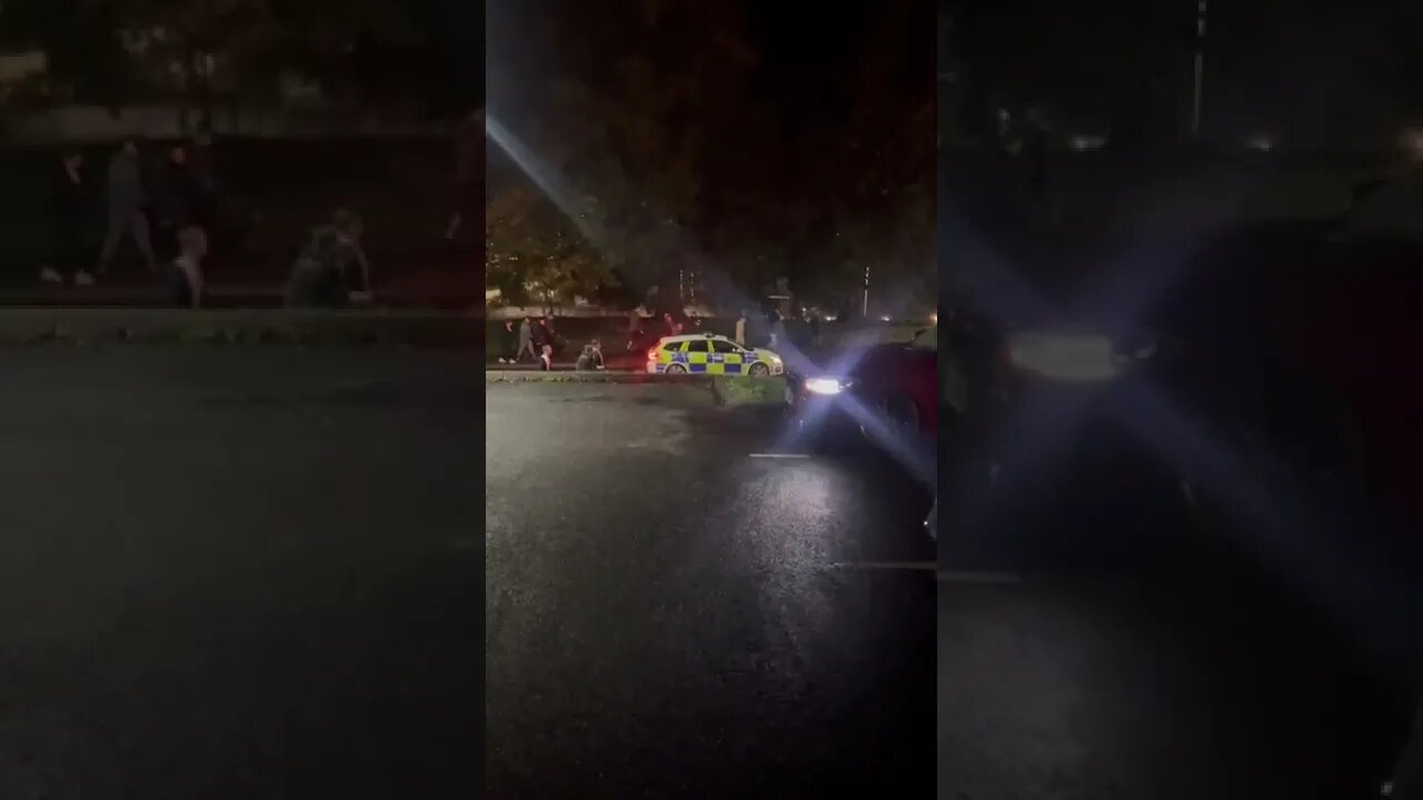 POLICE ARRIVE AT CAR MEET