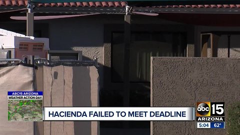 Hacienda management failed to meet deadline