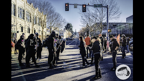 Protest in Olympia WA, December 5th, 2020