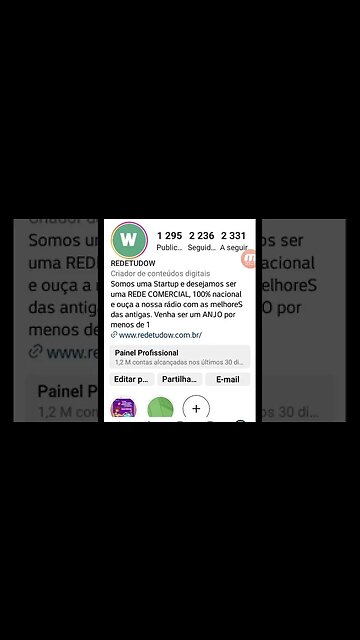 1.2 Milhões de contas alcançadas no Instagram do REDETUDOW em Fevereiro de 2023
