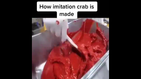 How imitation crab is made. 🤮🤦‍♂️🤬🤯📣🙅🐑