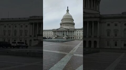 3/6/22 Nancy Drew in DC-Video 1- Capitol View- Police at Every Exit Coming Into DC-Convoy Prep...