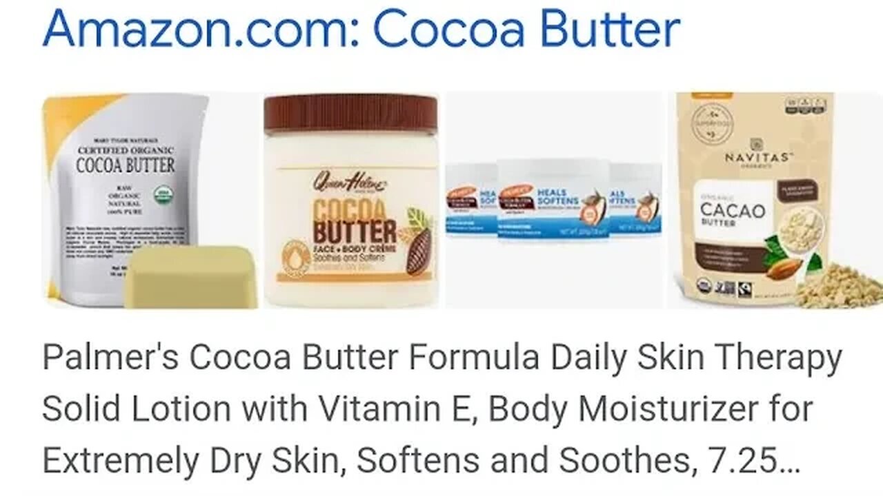 AMAZON COCOA BUTTER
