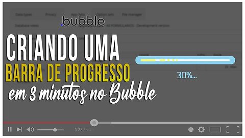 Como fazer uma barra de progresso em 3 minutos no bubble