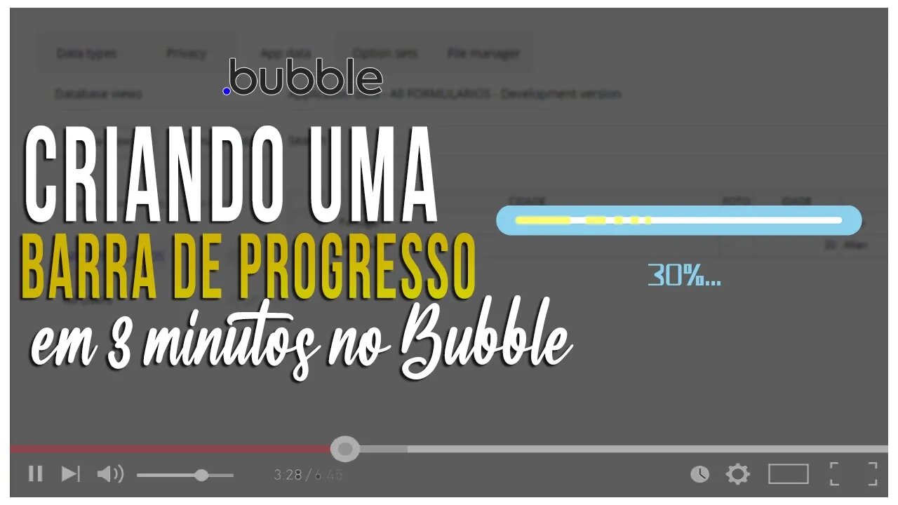 Como fazer uma barra de progresso em 3 minutos no bubble