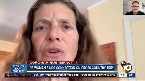 Her flight kept getting canceled, so she took a cross-country train