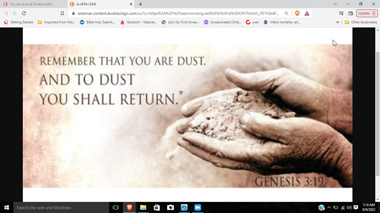 Humility and appreciation