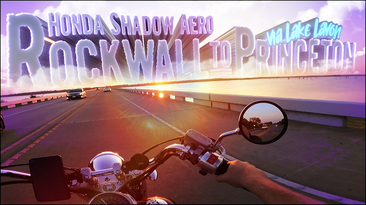 Honda Shadow Aero VT750 ASMR Rockwall To Princeton (via Lavon & the Lakes)