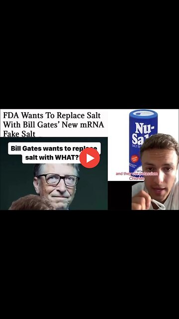 BILL GATES WANTS TO REPLACE SALT WITH WHAT?