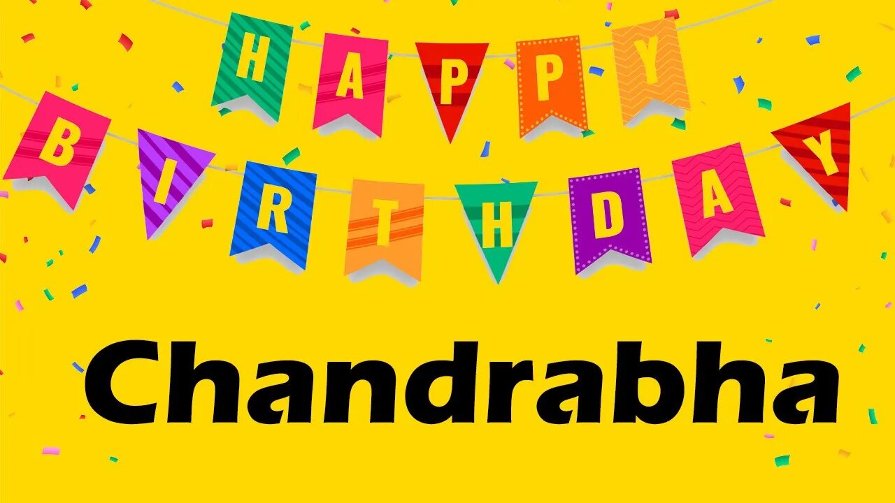 Happy Birthday to Chandrabha - Birthday Wish From Birthday Bash