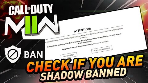 How to check if you are SHADOW BANNED in MW2 / Warzone