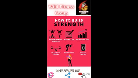 🔥How to build strength🔥#shorts🔥#viralshorts🔥#fitnessshorts🔥#wildfitnessgroup🔥