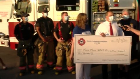 IAFF Local 282 donates $400 to FeedMore WNY