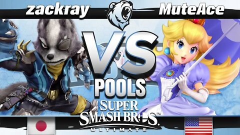 GW | zackray (Wolf/Wario) vs. MuteAce (Peach) - Phase 2 Pools - Frostbite 2019