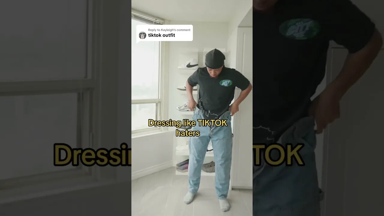 Dressing like TIKTOK npc