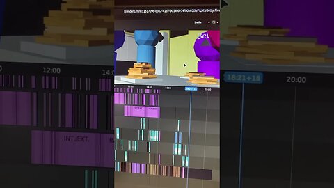Almost DONE with act 1 of the previs!! #blender3d