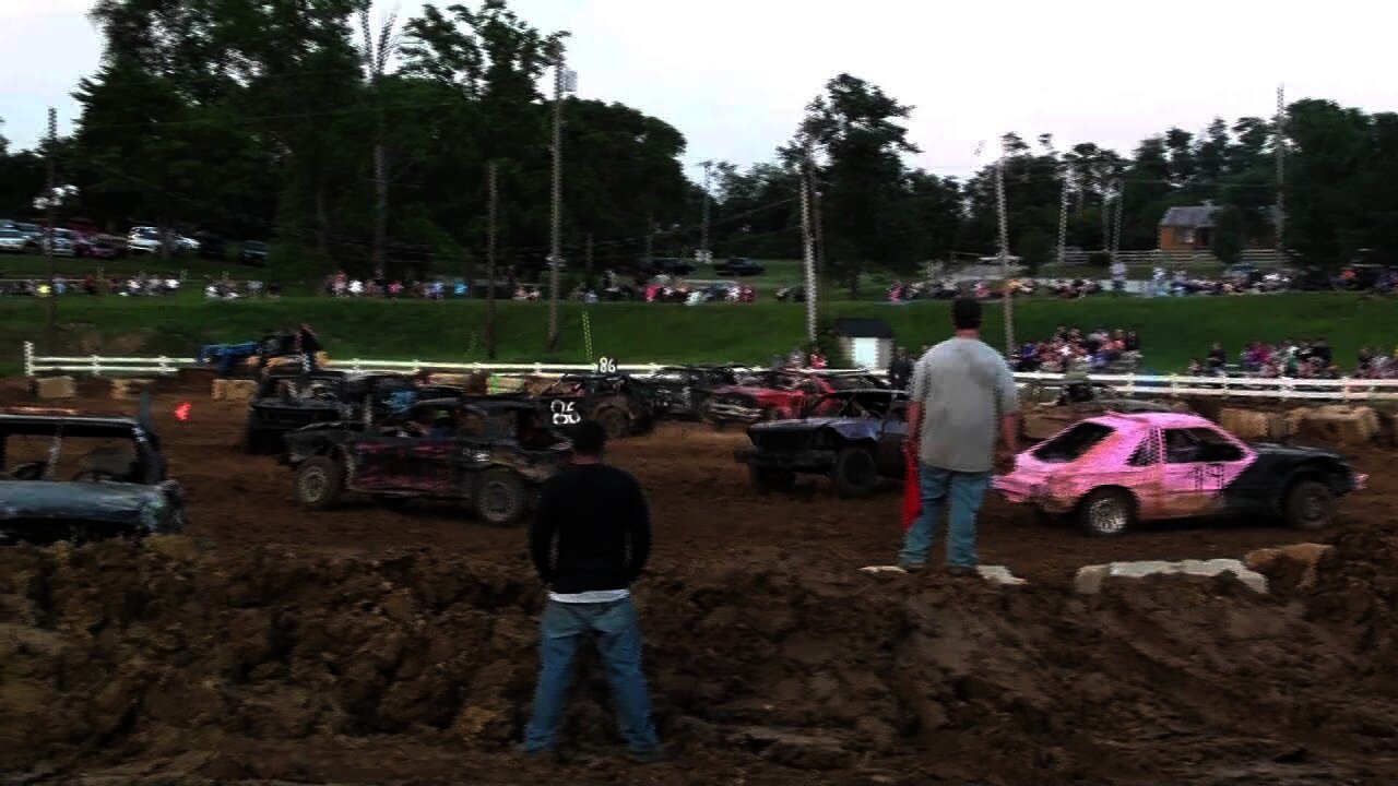 LaGrange KY Mini small car demo derby 5-28-11 pt. 1