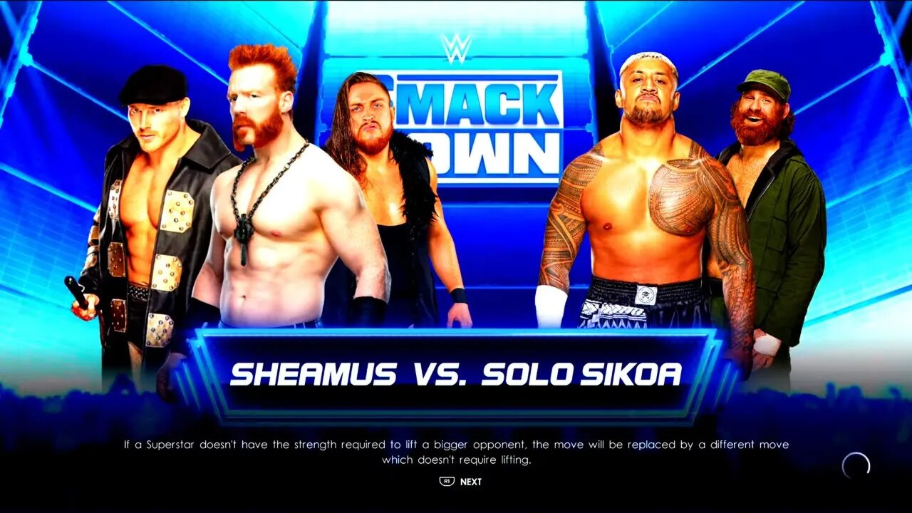 WWE Friday Night Smackdown Solo Sikoa vs Sheamus