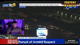 Police Chase a Vehicle in The San Gabriel Valley