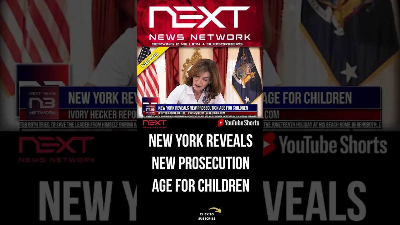 New York Reveals New Prosecution Age For Children #shorts