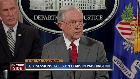A.G. Sessions takes on leaks in Washington