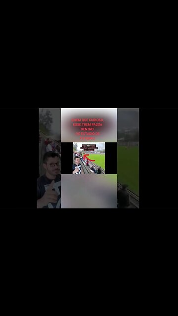 O trem passa dentro do estadio de futebol 😱 #viral #shorts #foryou foryou