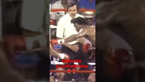 (MUST SEE) THROWBACK TOMMY "HITMAN" HEARNS KOs ROBERTO DURAN 💤 😴 🛏 #viciousko #brutalko #boxing