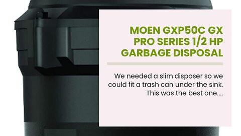 Moen GXP50C GX PRO Series 1/2 hp Garbage Disposal