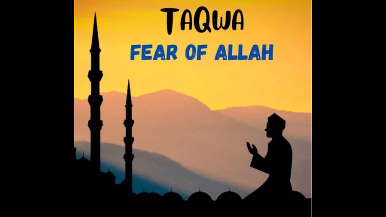 Taqwa (Arabic: تقوى taqwā / taqwá) is an Islamic" It is often found in the Quran.