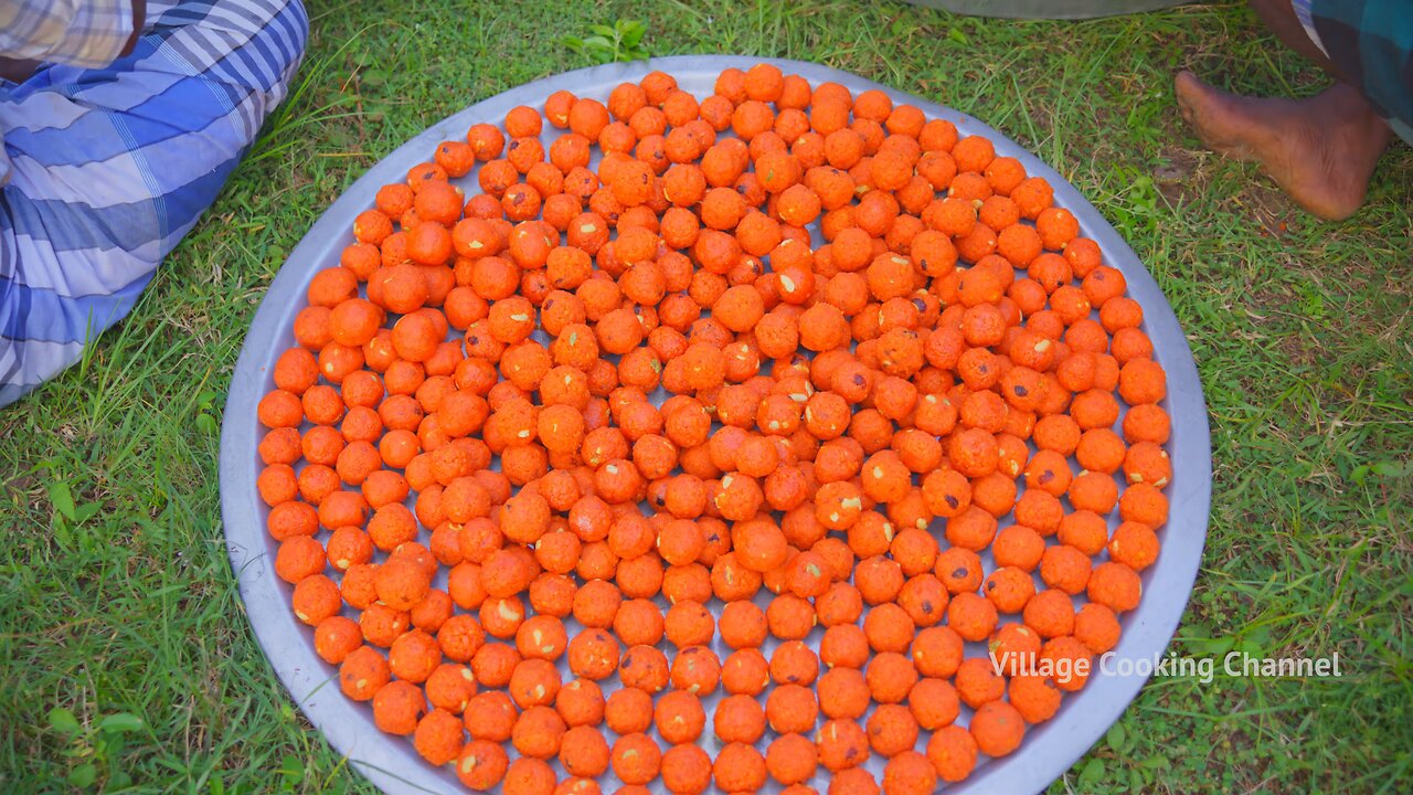 1000 MOTICHOOR LADDU I Soft Laddu Recipe Cooking in Village | Boondi Laddu Making | Sweet Recipe