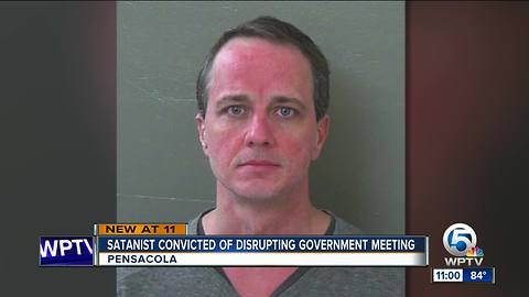 Satanist convicted of disrupting government meeting in Florida