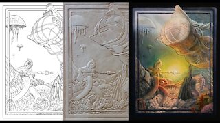 Leather Tooling - 4 of 4 Tony Allen Bernier's Liquid Multiverse