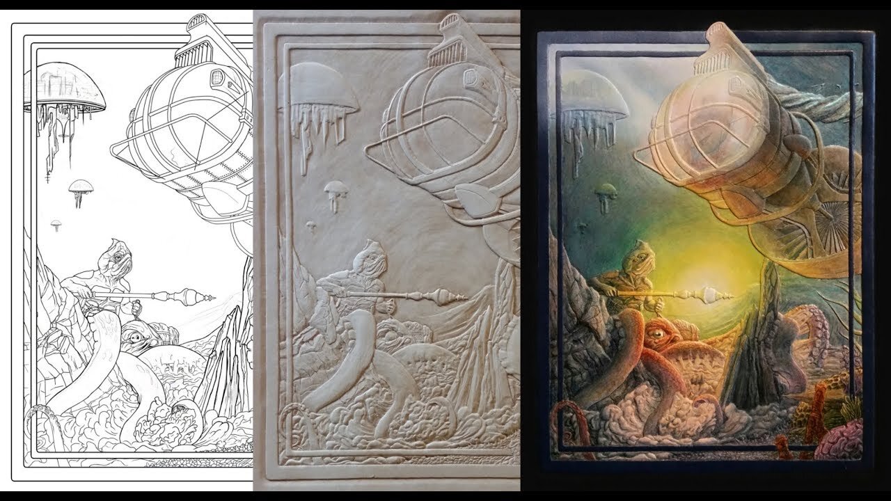 Leather Tooling - 4 of 4 Tony Allen Bernier's Liquid Multiverse