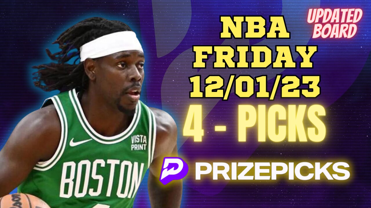 #PRIZEPICKS | BEST PICKS #NBA FLEX FRIDAY | 12/01/2023 | TODAY | BEST BETS | #BASKETBALL | PROP BETS