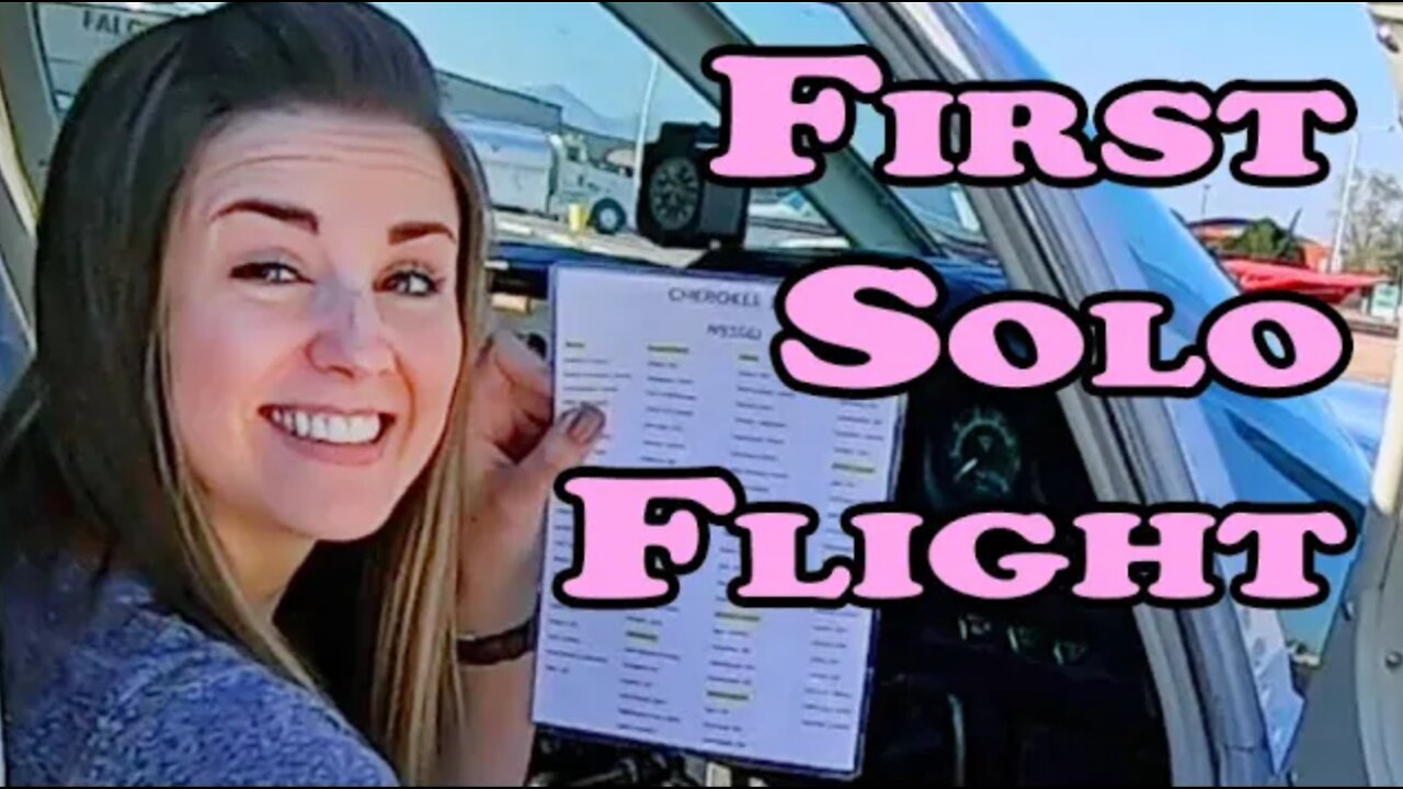 Katey's First Solo Flight! - Private Pilot Training