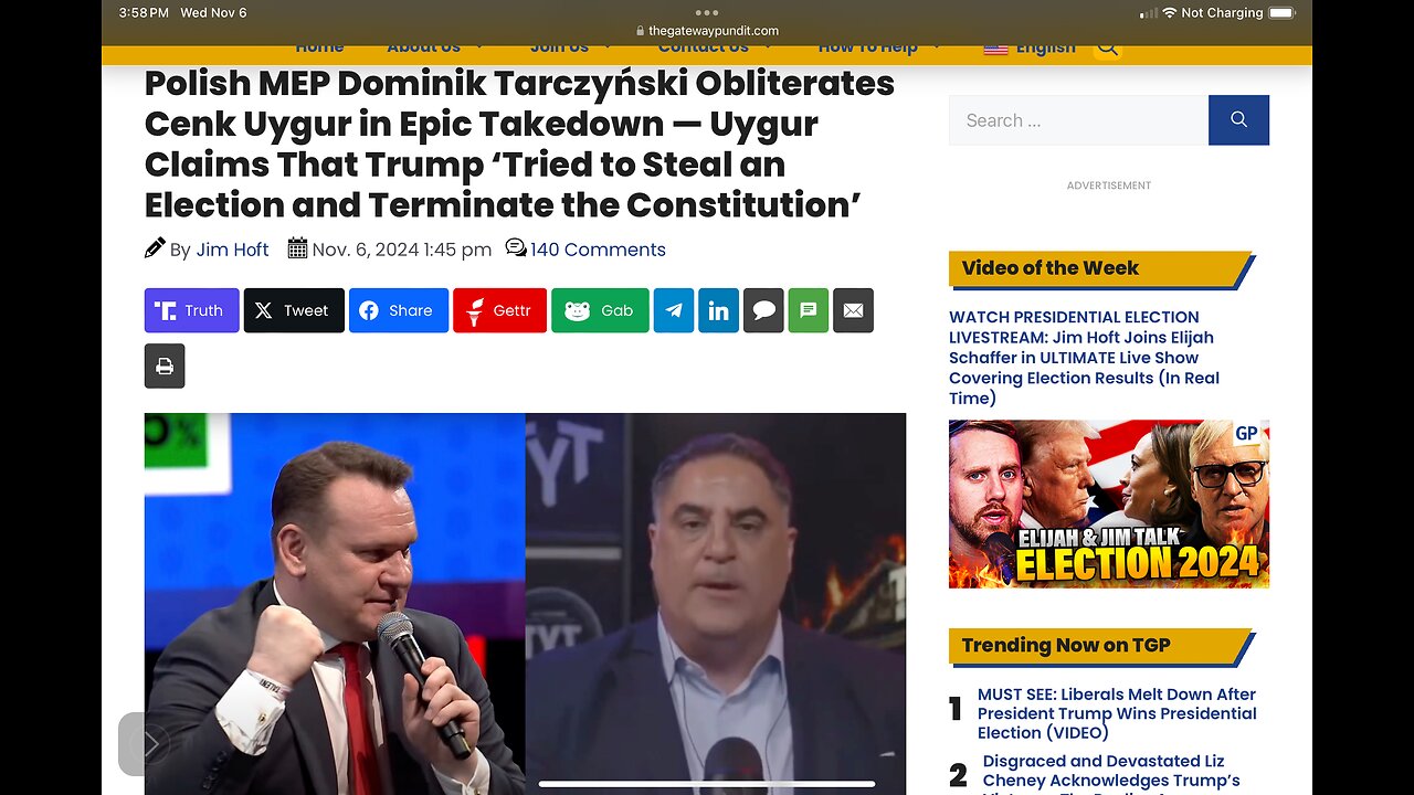 Polish MEP Dominik Tarczyński Obliterates Cenk Uygur in Epic Takedown — Uygur Claims That Trump