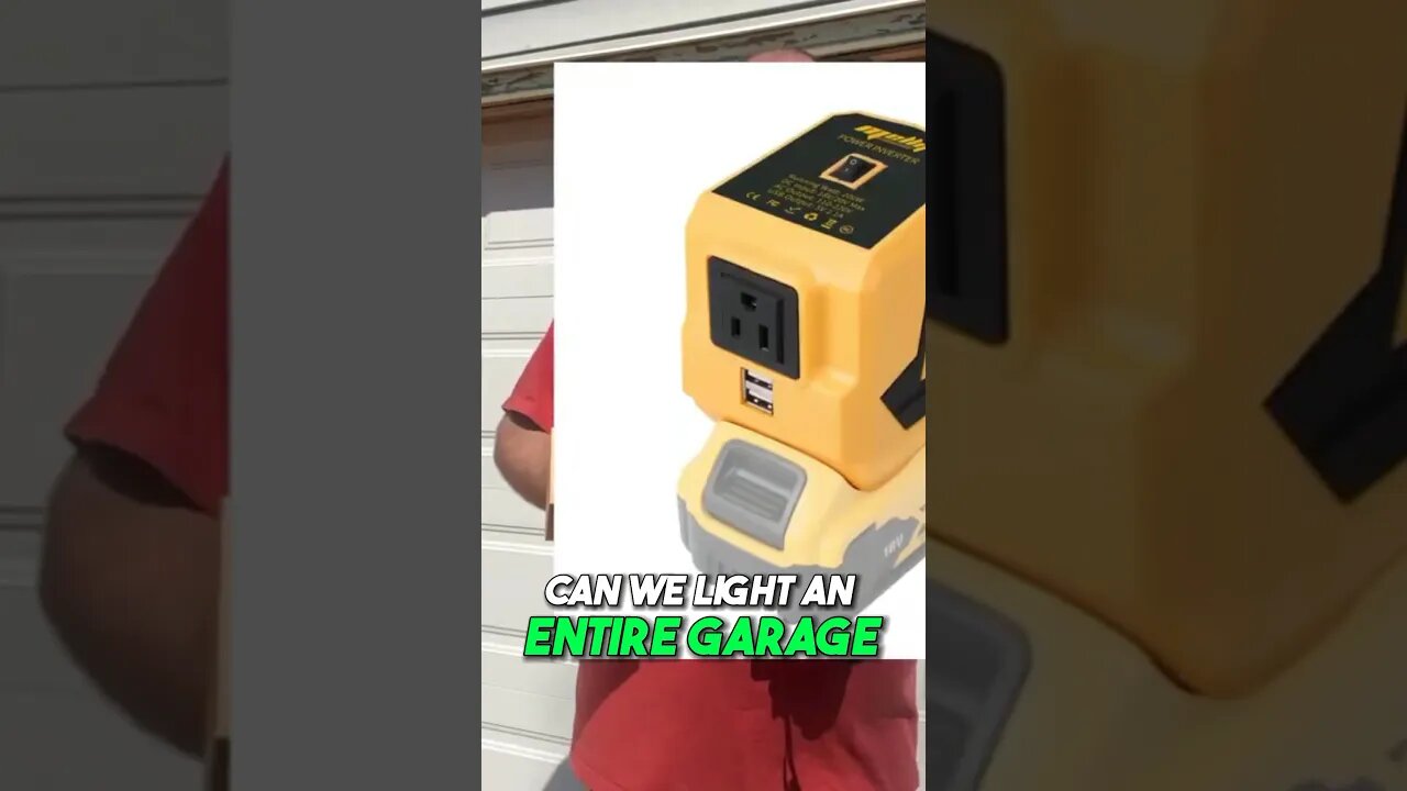 CAN A DEWALT BATTERY LIGHT A GARAGE? #dewalt #emergencypreparedness #preppers #backuppower