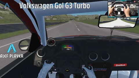 Volkswagen Gol G3 Turbo - Asetto Corsa | Correndo a mais de 230km | Logitech g27 Gameplay